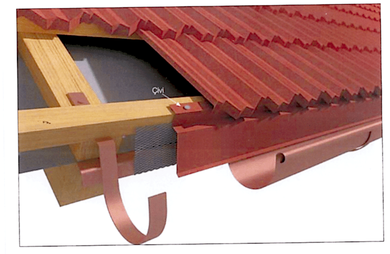 Çelik Kiremit Saçak Eteği Nasıl Montaj Edilir